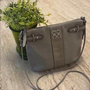 Coach Colette Crossbody Bag In Soft Dove Gray Leather